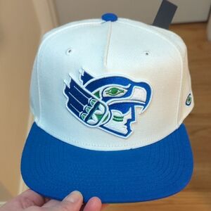Blue and White Baseball Cap